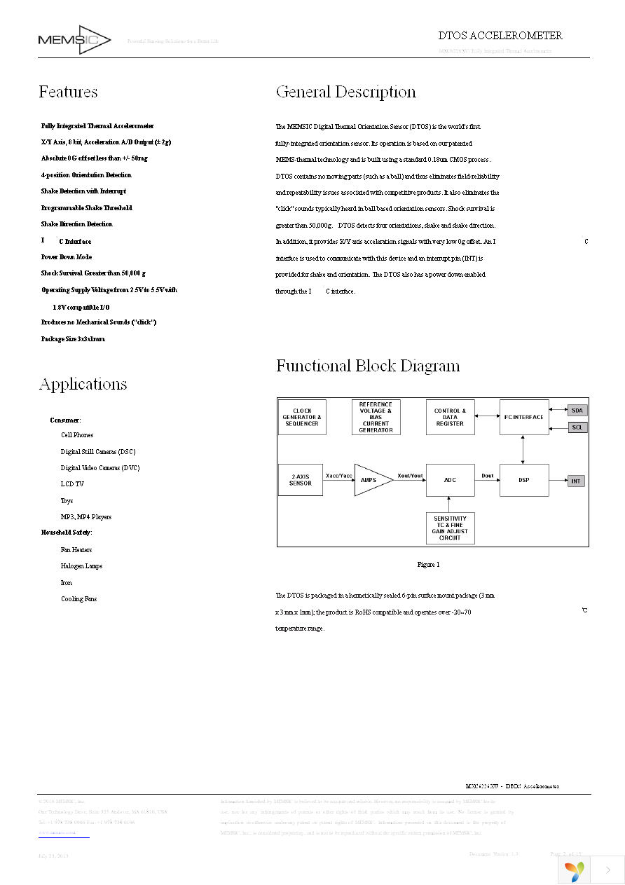 MXC6226XU DTOS Page 2